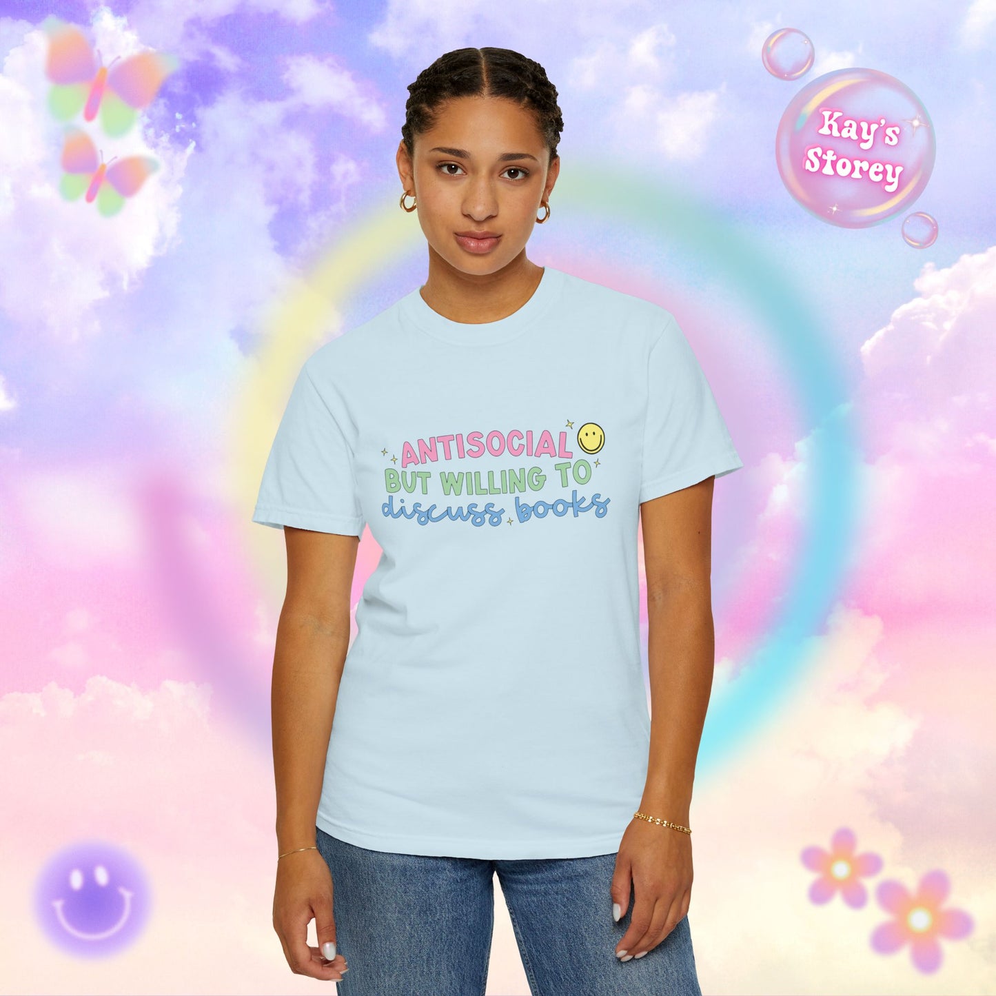 Willing to Discuss Books Comfort Colors T-Shirt