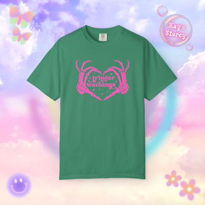 Pink Trigger Warnings Comfort Colors T-Shirt