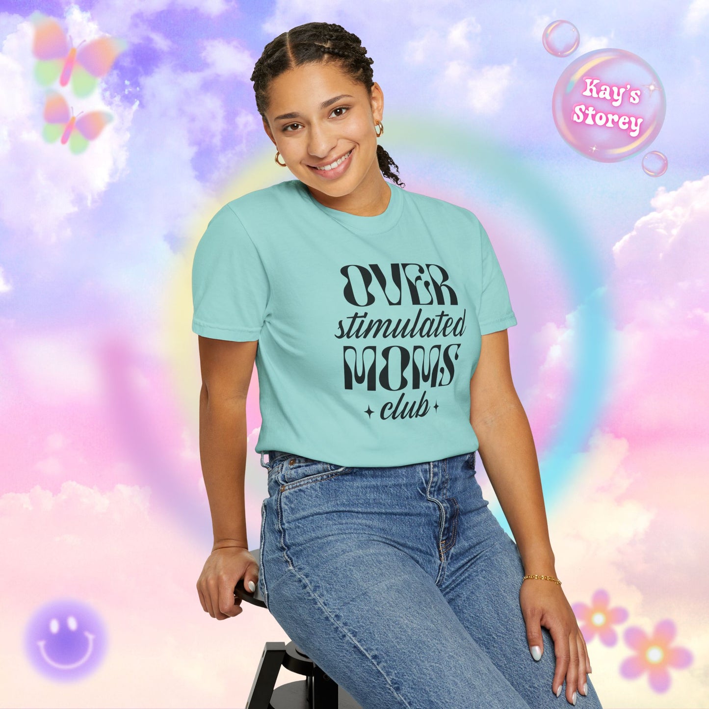 Overstimulated Moms Club Comfort Colors T-Shirt