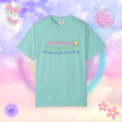 Willing to Discuss Books Comfort Colors T-Shirt