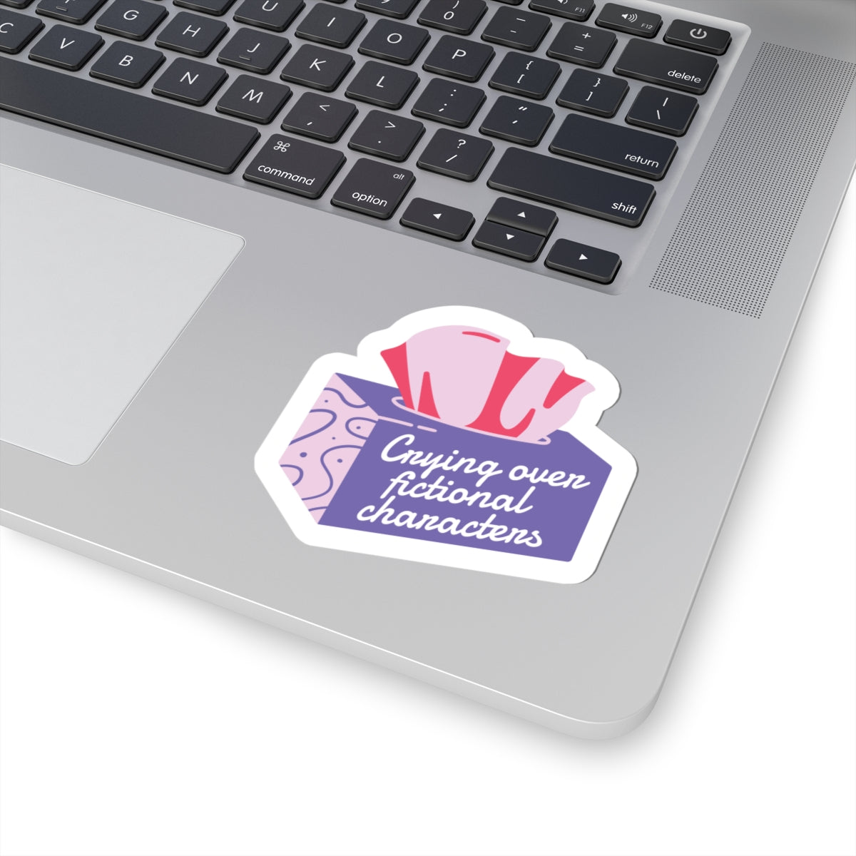 Crying Over Fictional Characters Sticker