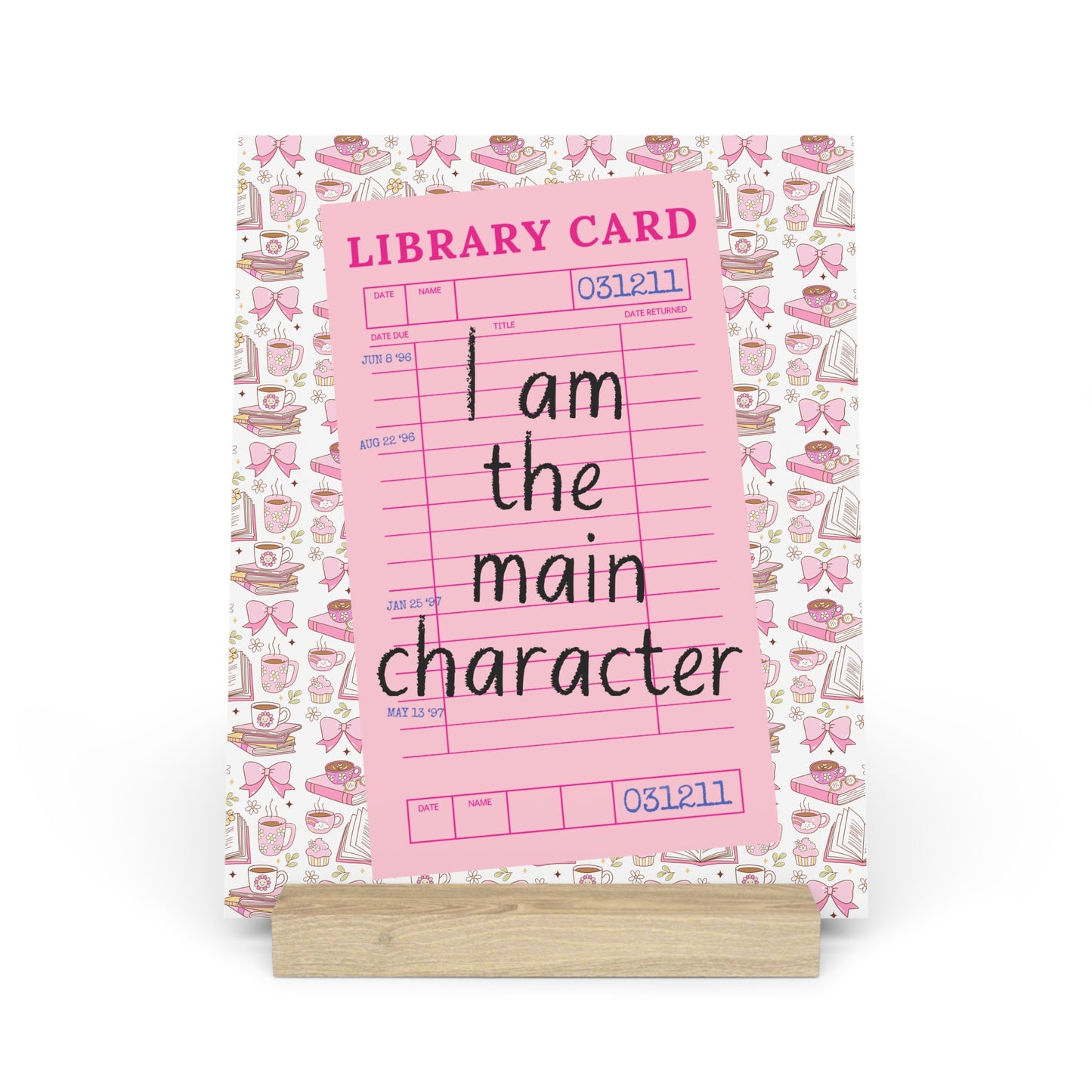 I Am The Main Character Bookshelf Decor with Stand