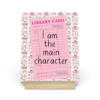 I Am The Main Character Bookshelf Decor with Stand