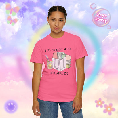 Books Spicy, Coffee Icy Comfort Colors T-Shirt