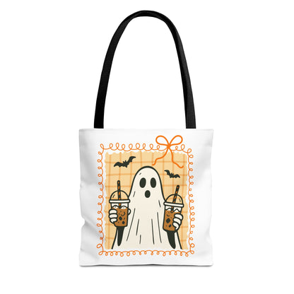 Spooky Season Ghostly Coffee Tote Bag