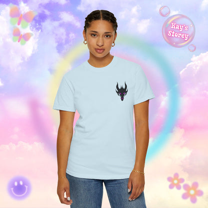 Book Dragon Pink Comfort Colors T-Shirt