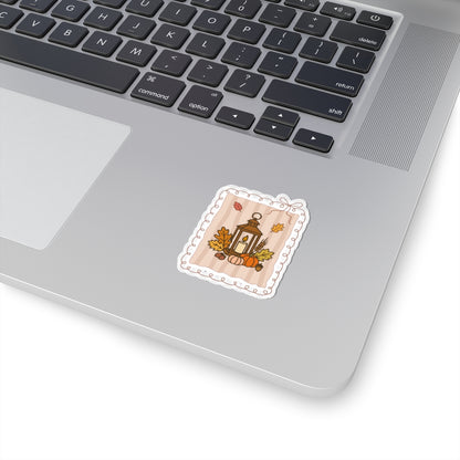 Autumn Lantern Sticker, Fall Planner Stickers, Book Lover Gifts, Autumn Sticker, Cozy Accessories, Seasonal Sticker