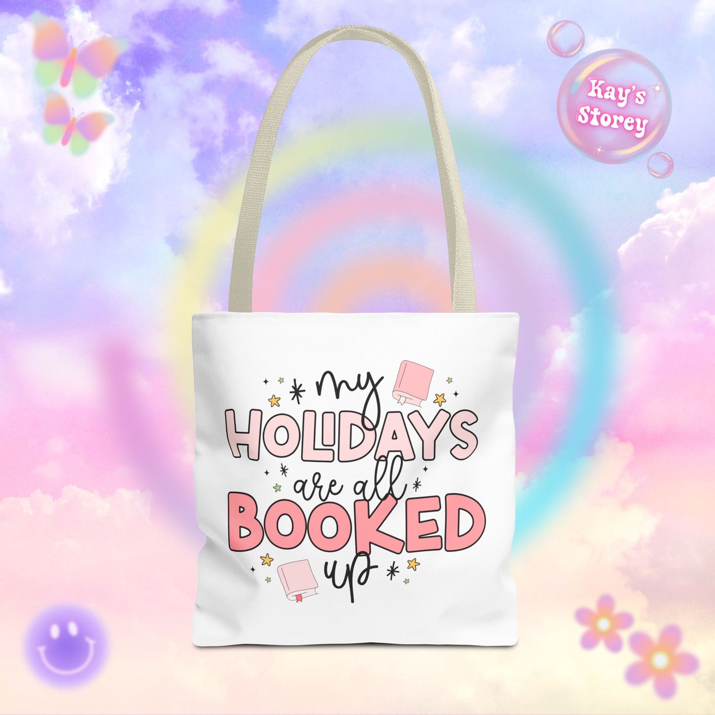 Holidays All Booked Up Tote Bag
