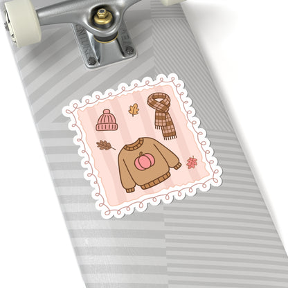 Autumn Accessories Sticker, Fall Planner Stickers, Book Lover Gifts, Autumn Sticker, Cozy Accessories, Seasonal Sticker