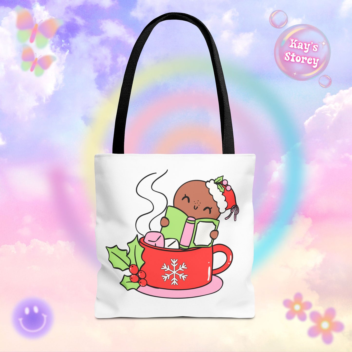 Hot Cocoa & Books Tote Bag
