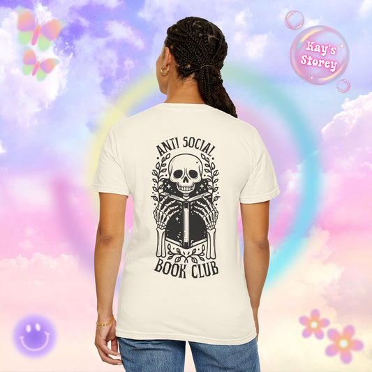 Skeleton Anti Social Comfort Colors T-Shirt