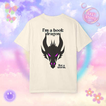 Book Dragon Pink Comfort Colors T-Shirt