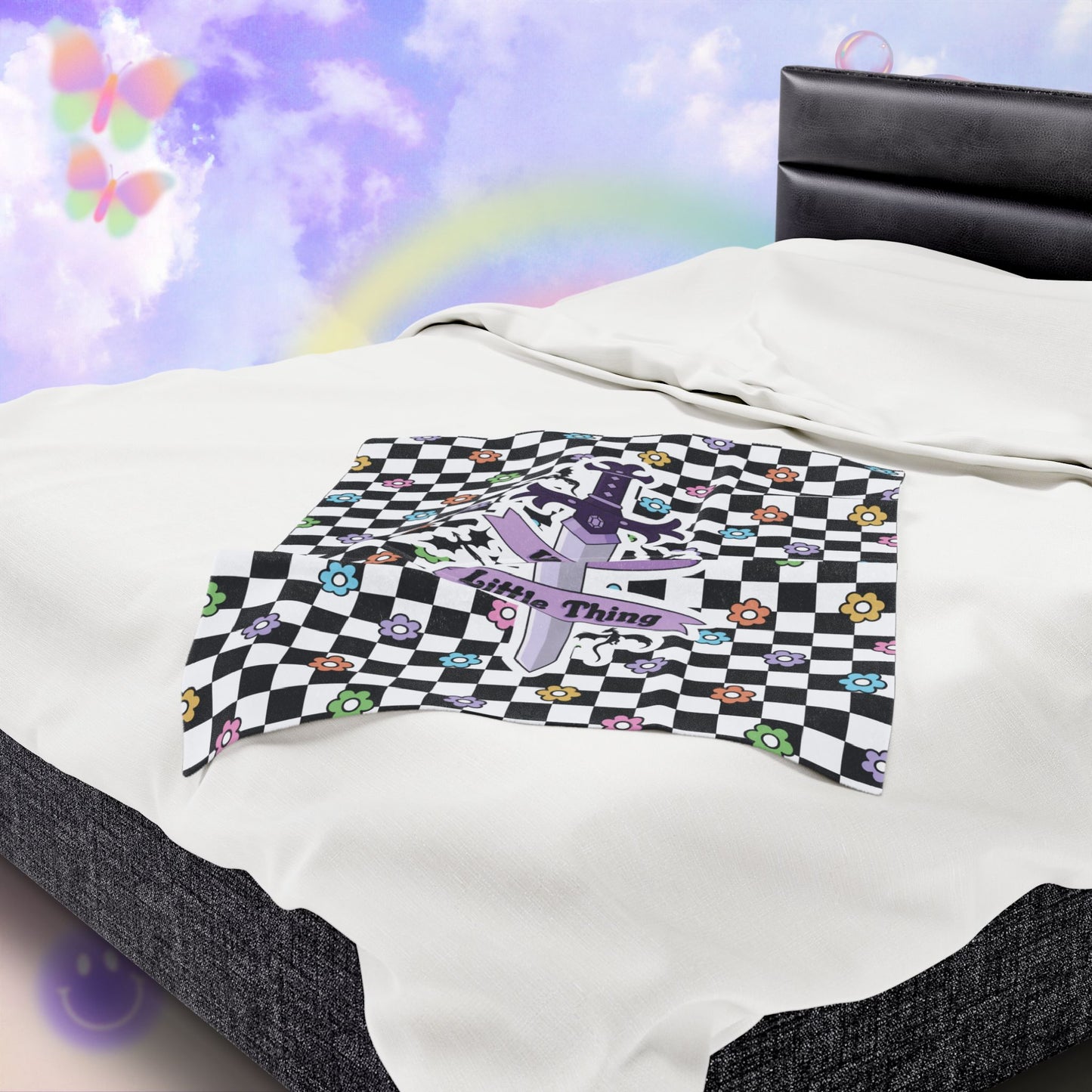 Violent Little Thing Velveteen Plush Blanket