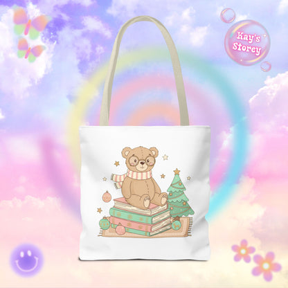 Bear & Books Tote Bag