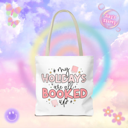 Holidays All Booked Up Tote Bag
