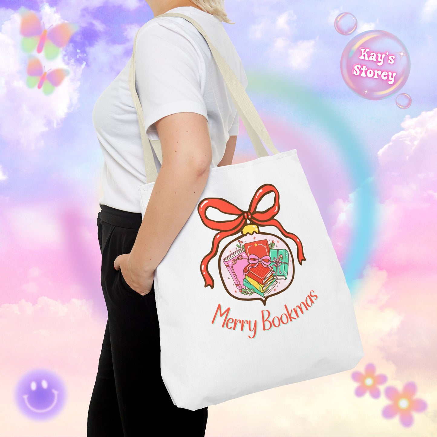 Merry Bookmas Tote Bag