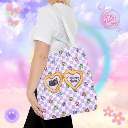 Purple Mystery Girlie Tote Bag