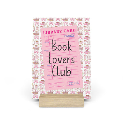 Book Lovers Club Bookshelf Decor with Stand