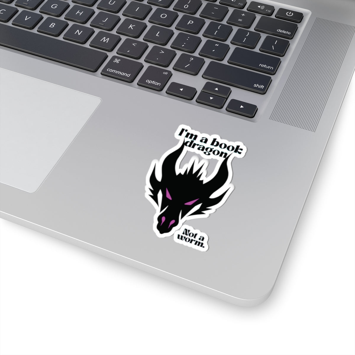 Pink Book Dragon Sticker