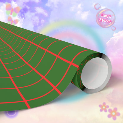Green Stripe Wrapping Paper