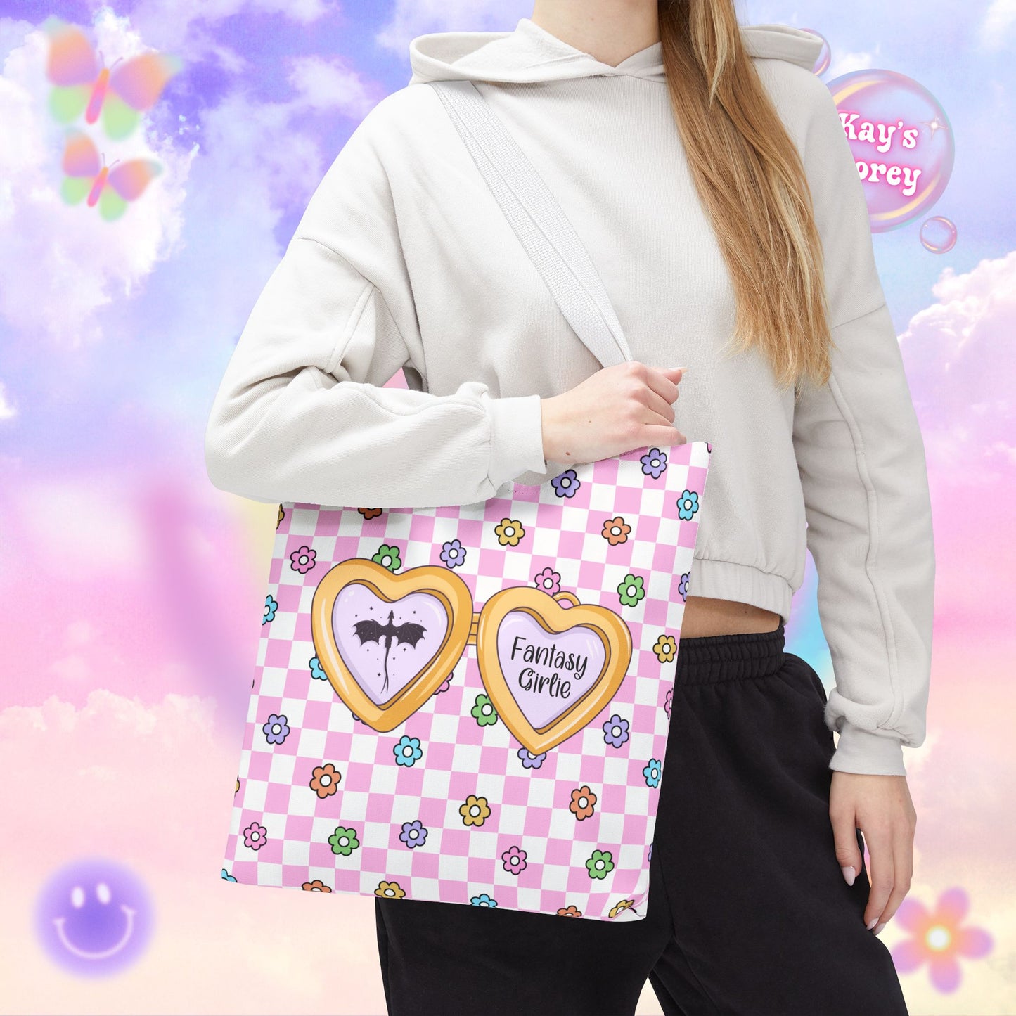Pink Fantasy Girlie Tote Bag