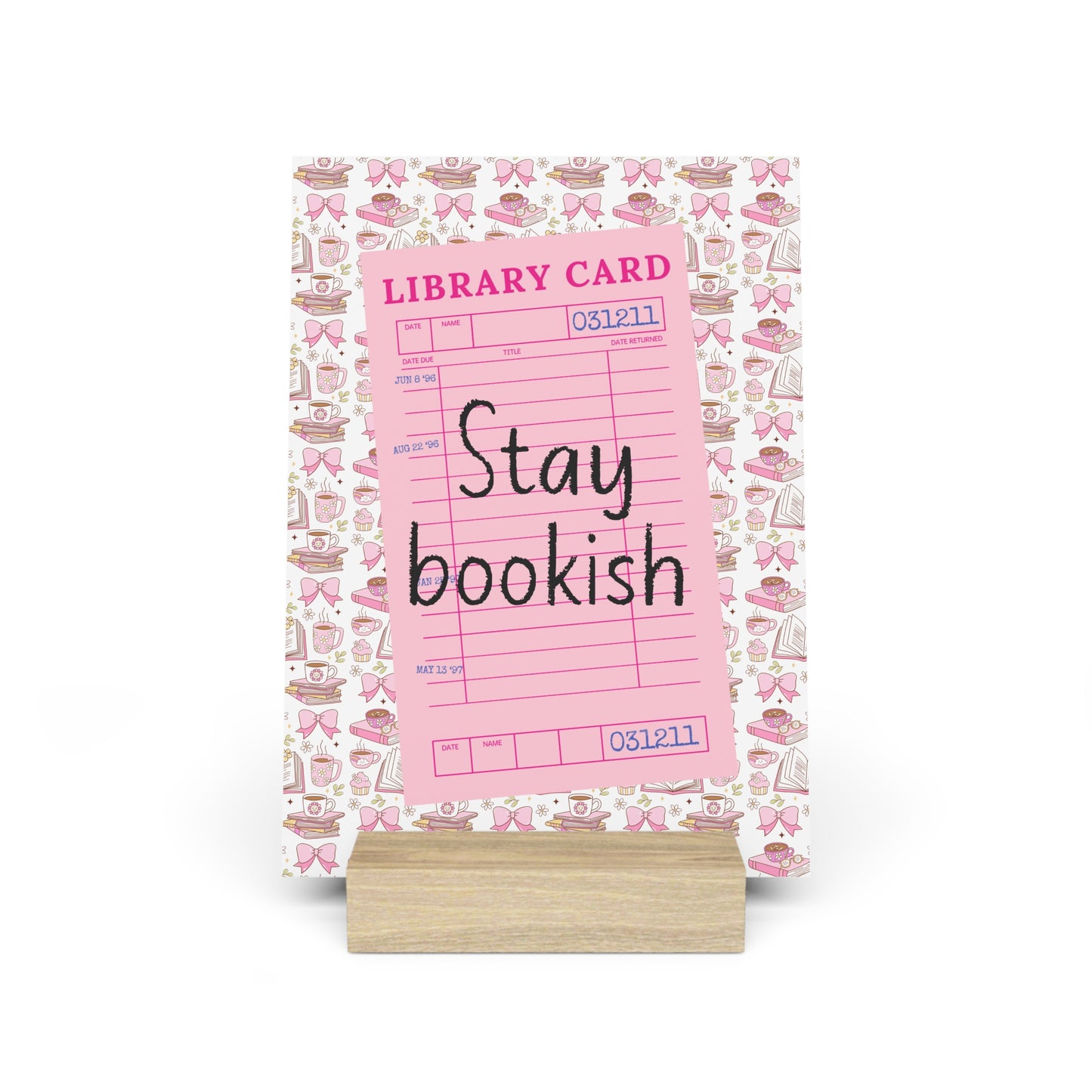 Stay Bookish Bookshelf Decor with Stand