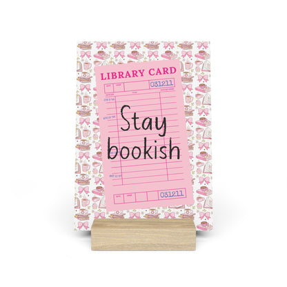 Stay Bookish Bookshelf Decor with Stand