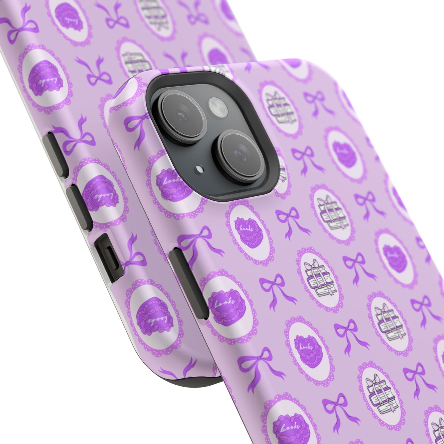 Coquette Book Heart Cake Phone Case - Bookish Gift for Avid Readers