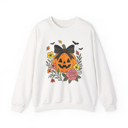 Cute Pumpkin Sweatshirt, Long Sleeve Shirt for Spooky Season Bookish Gift,  Halloween Reading Apparel