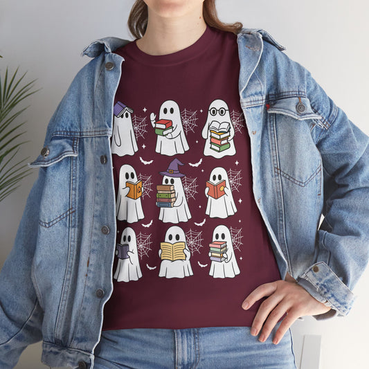 Bookish Ghosts Tee - Halloween Gift