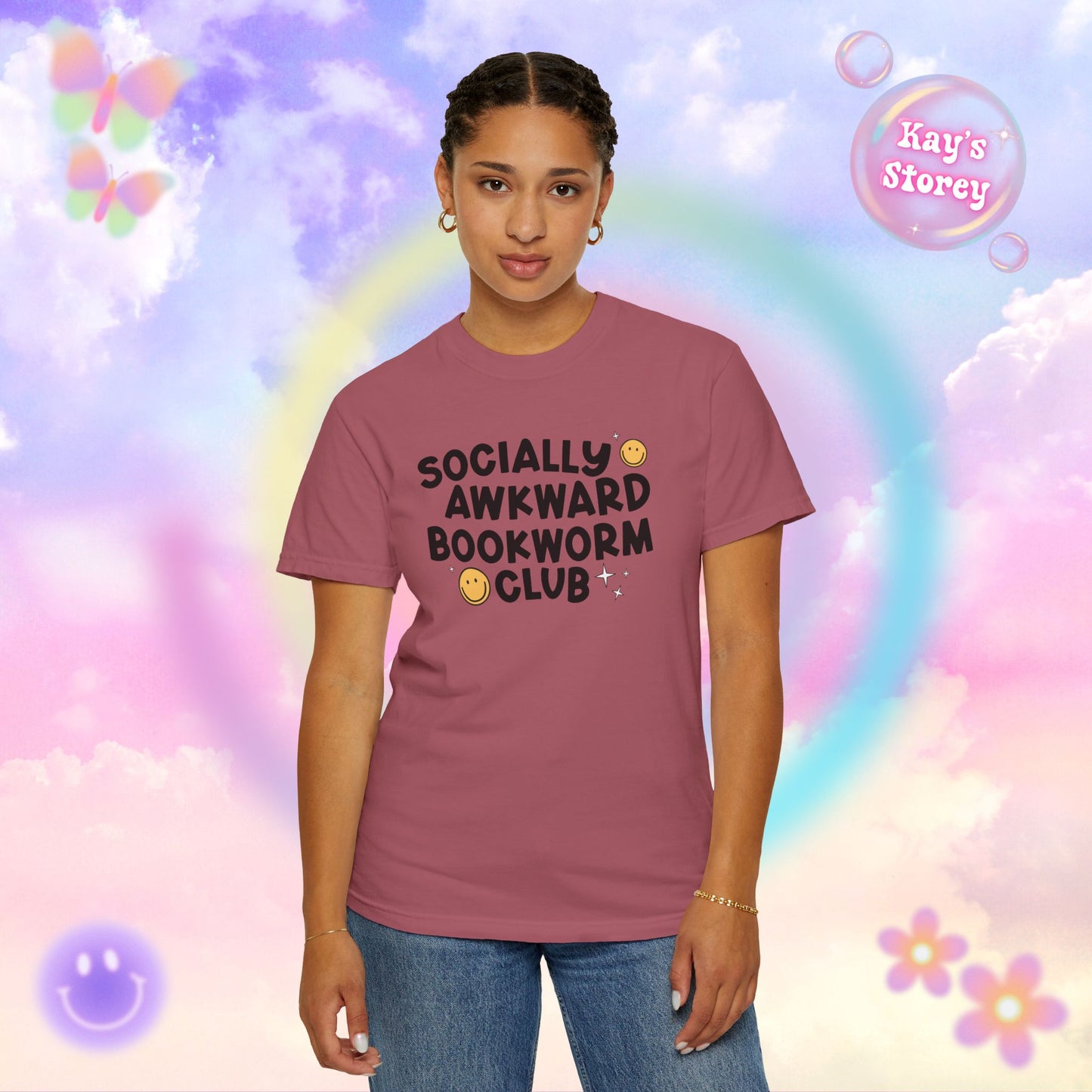 Socially Awkward Bookworm Club Comfort Colors T-Shirt