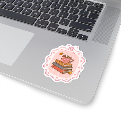 Autumn Book Stack Sticker, Fall Planner Stickers, Book Lover Gifts, Autumn Sticker, Cozy Accessories, Seasonal Sticker
