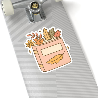 Autumn Journal Stickers, Fall Reading Planner Stickers, Book Lover Gifts, Bookworm Decals, Cozy Reading Accessories, Seasonal