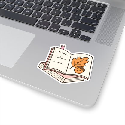 Autumn Book Stack Stickers, Fall Reading Planner Stickers, Book Lover Gifts, Bookworm Decals, Cozy Reading Accessories, Seasonal