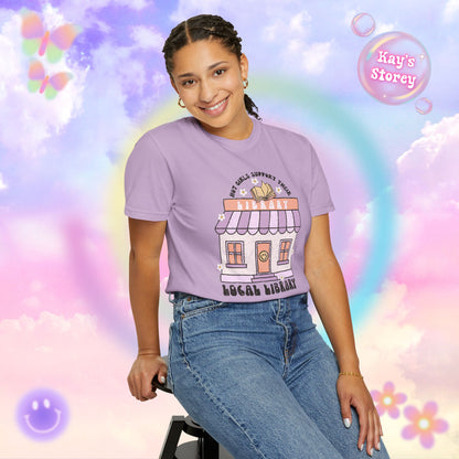 Hot Girls Support Their Local Library Comfort Colors T-Shirt