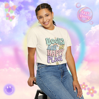 Books Are My Happy Place Comfort Colors T-Shirt