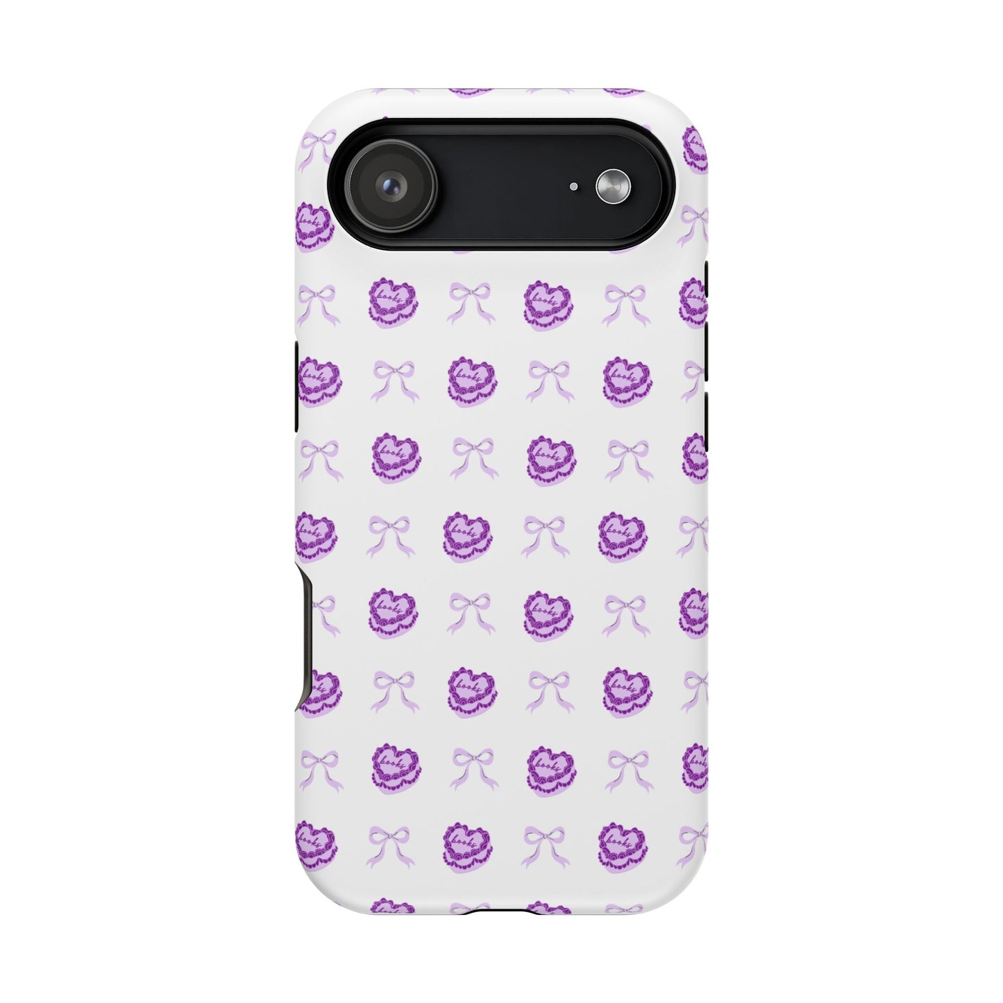 Coquette Book Heart Cake Phone Case - Bookish Gift for Avid Readers