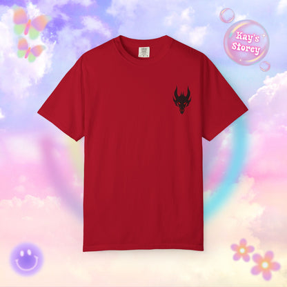Book Dragon Red Comfort Colors T-Shirt