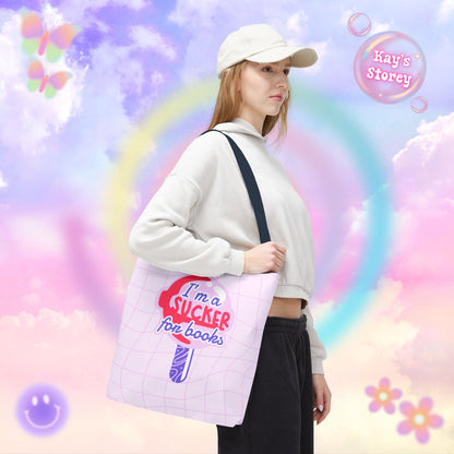 Sucker for Books Tote Bag
