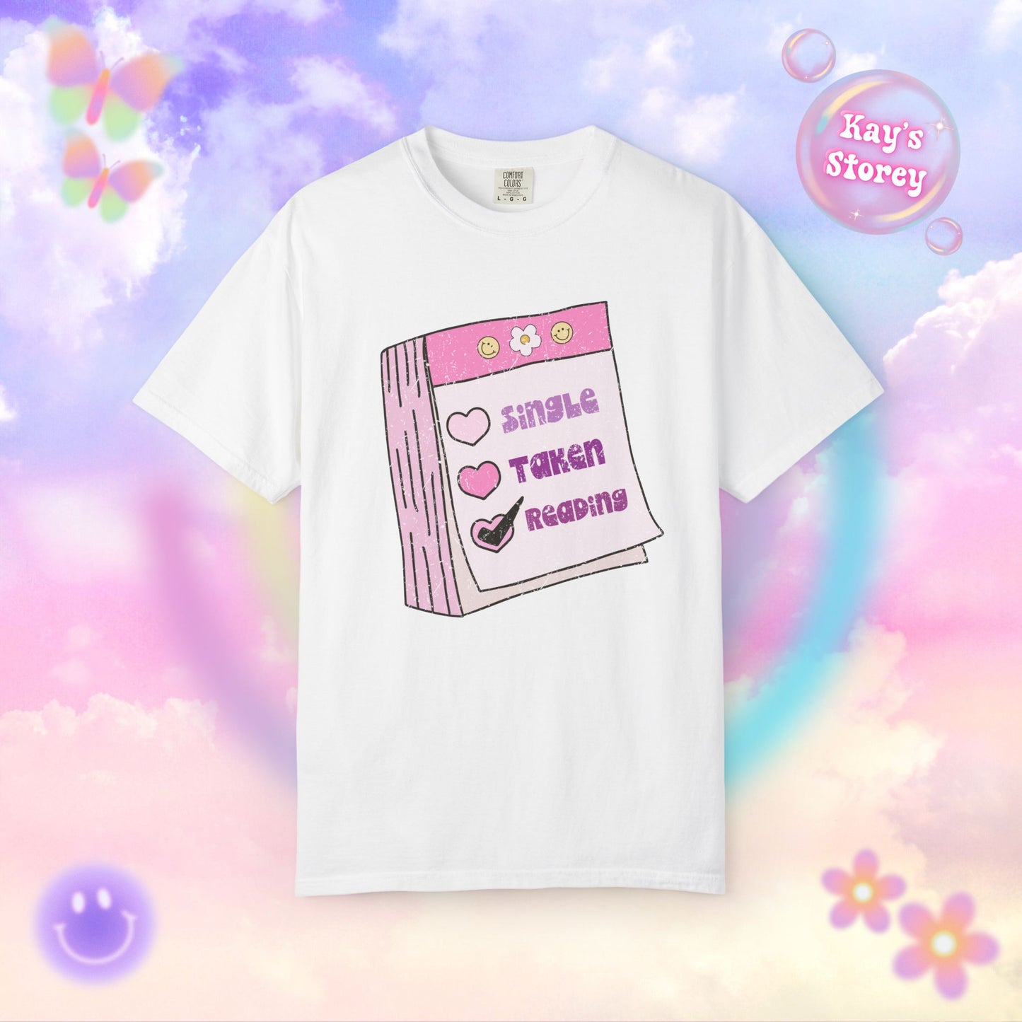 Single, Taken, Reading Comfort Colors T-Shirt
