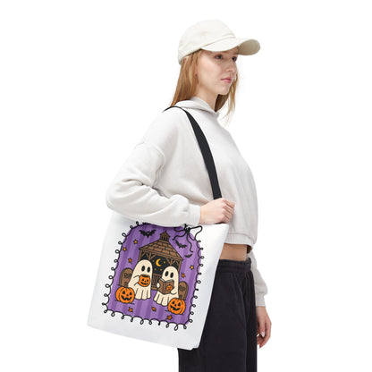 Spooky Season Ghostly Meeting Tote Bag