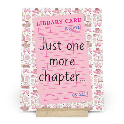 Just One More Chapter... Bookshelf Decor with Stand