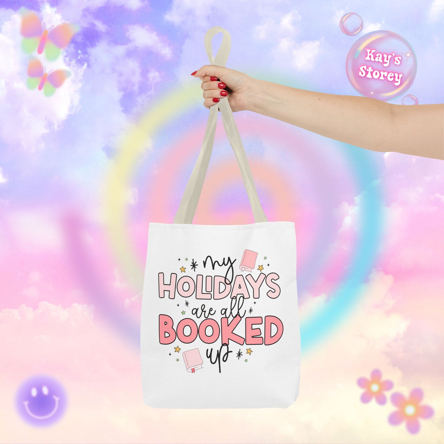 Holidays All Booked Up Tote Bag