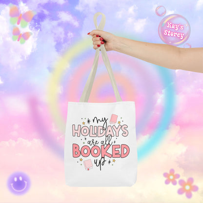 Holidays All Booked Up Tote Bag