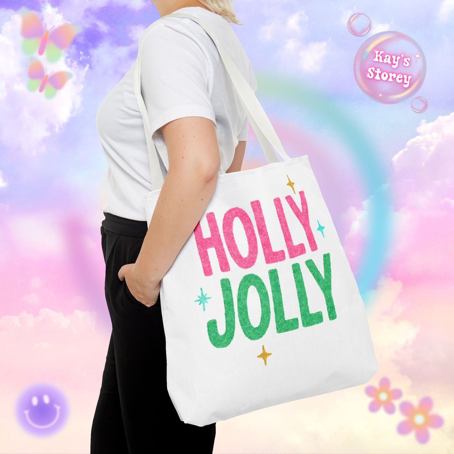 Holly Jolly Tote Bag