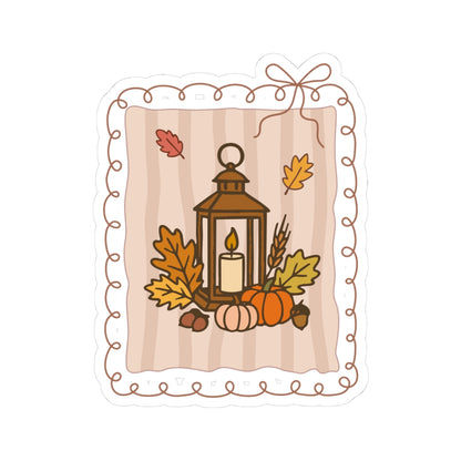 Autumn Lantern Sticker, Fall Planner Stickers, Book Lover Gifts, Autumn Sticker, Cozy Accessories, Seasonal Sticker