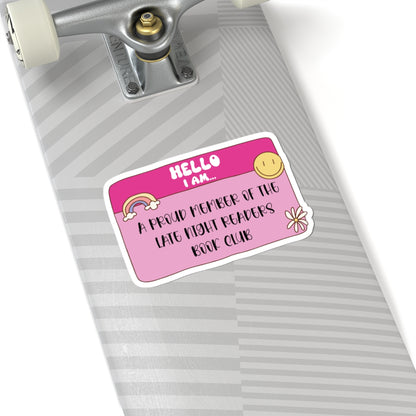 Late Night Readers Book Club Sticker