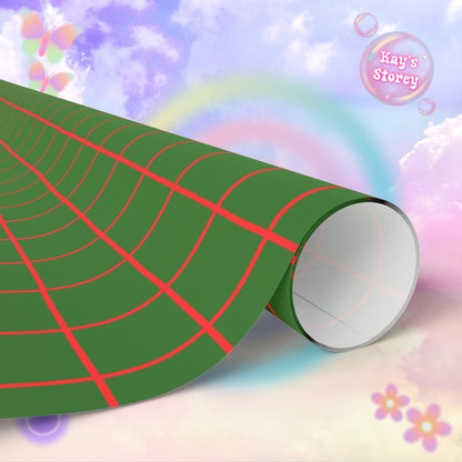 Green Stripe Wrapping Paper