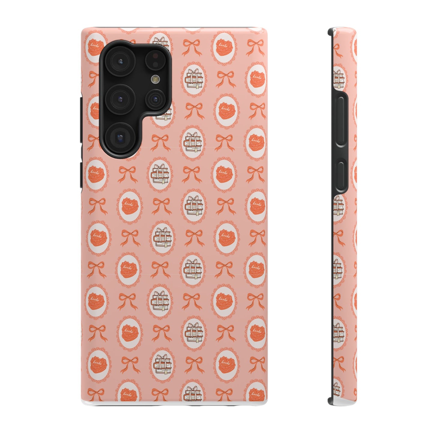 Coquette Book Heart Cake Phone Case - Bookish Gift for Avid Readers