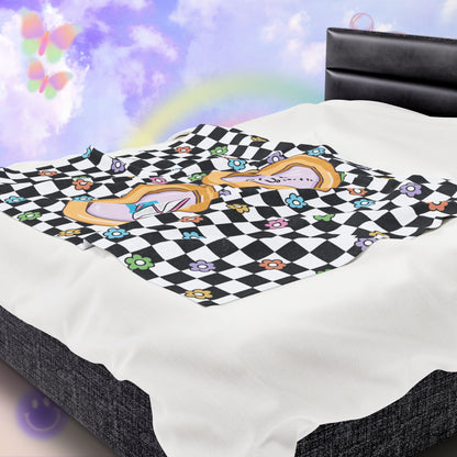 Sci-Fi Girlie Velveteen Plush Blanket